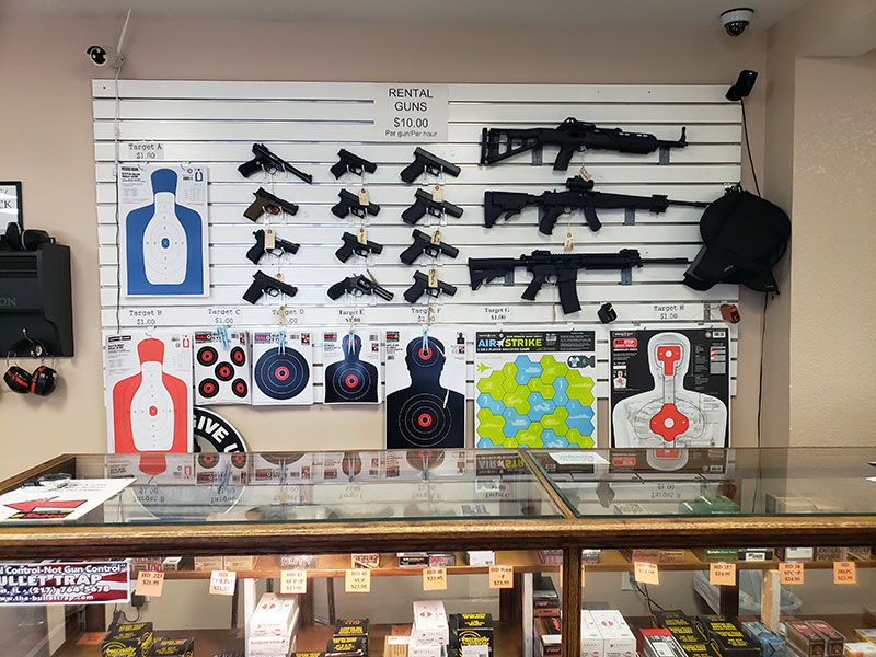 Gun Rentals at The Bullet Trap